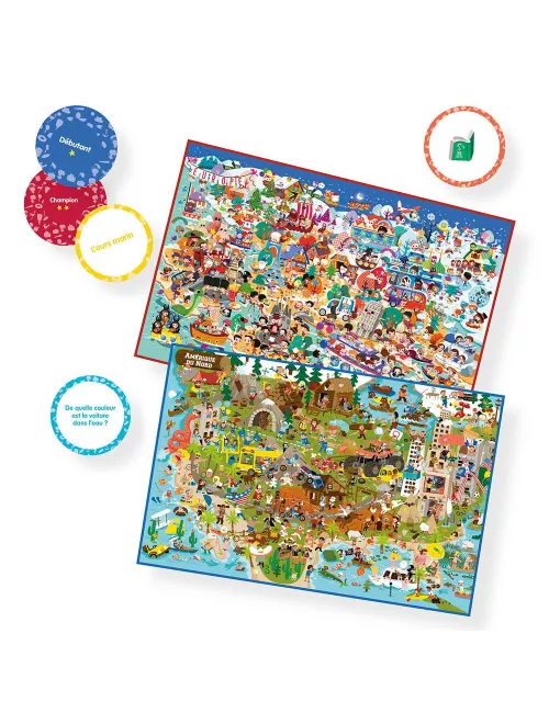 mon jeu de cherche et trouve géant - autour du monde plateau