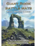 livre plateau de jeu - battle mats : giant book of wilds, wrecks and ruins a3 boîte
