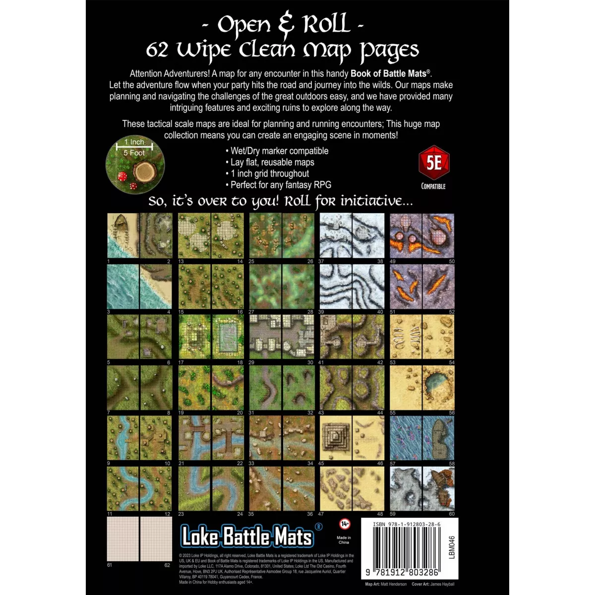 livre plateau de jeu - battle mats : giant book of wilds, wrecks and ruins a3 exemple 1