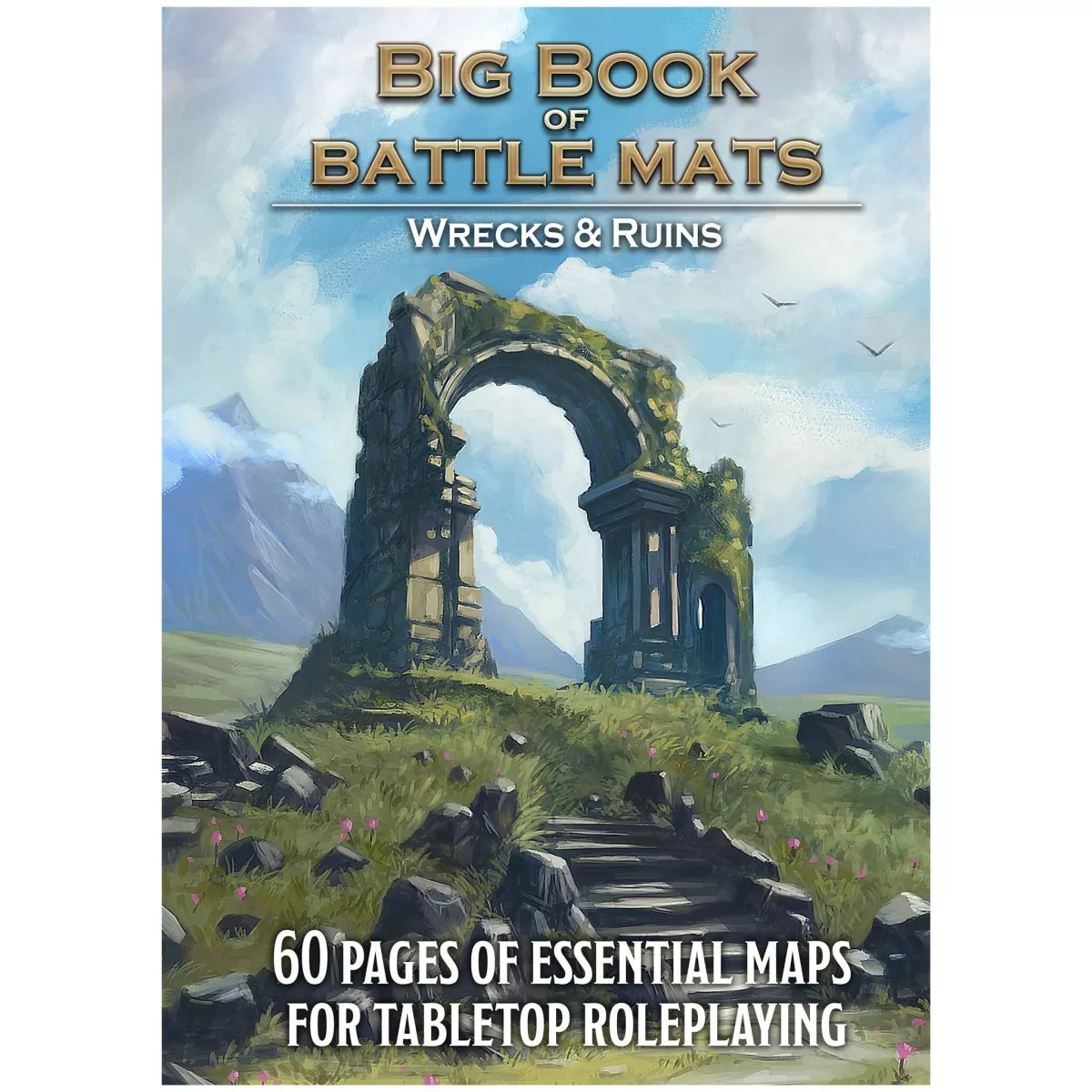 livre plateau de jeu - battle mats : big book of wrecks and ruins a4 boîte