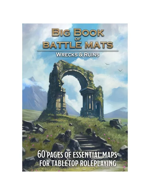 livre plateau de jeu - battle mats : big book of wrecks and ruins a4 boîte