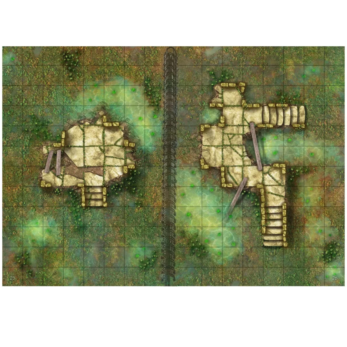 livre plateau de jeu - battle mats : big book of wrecks and ruins a4 exemple 2