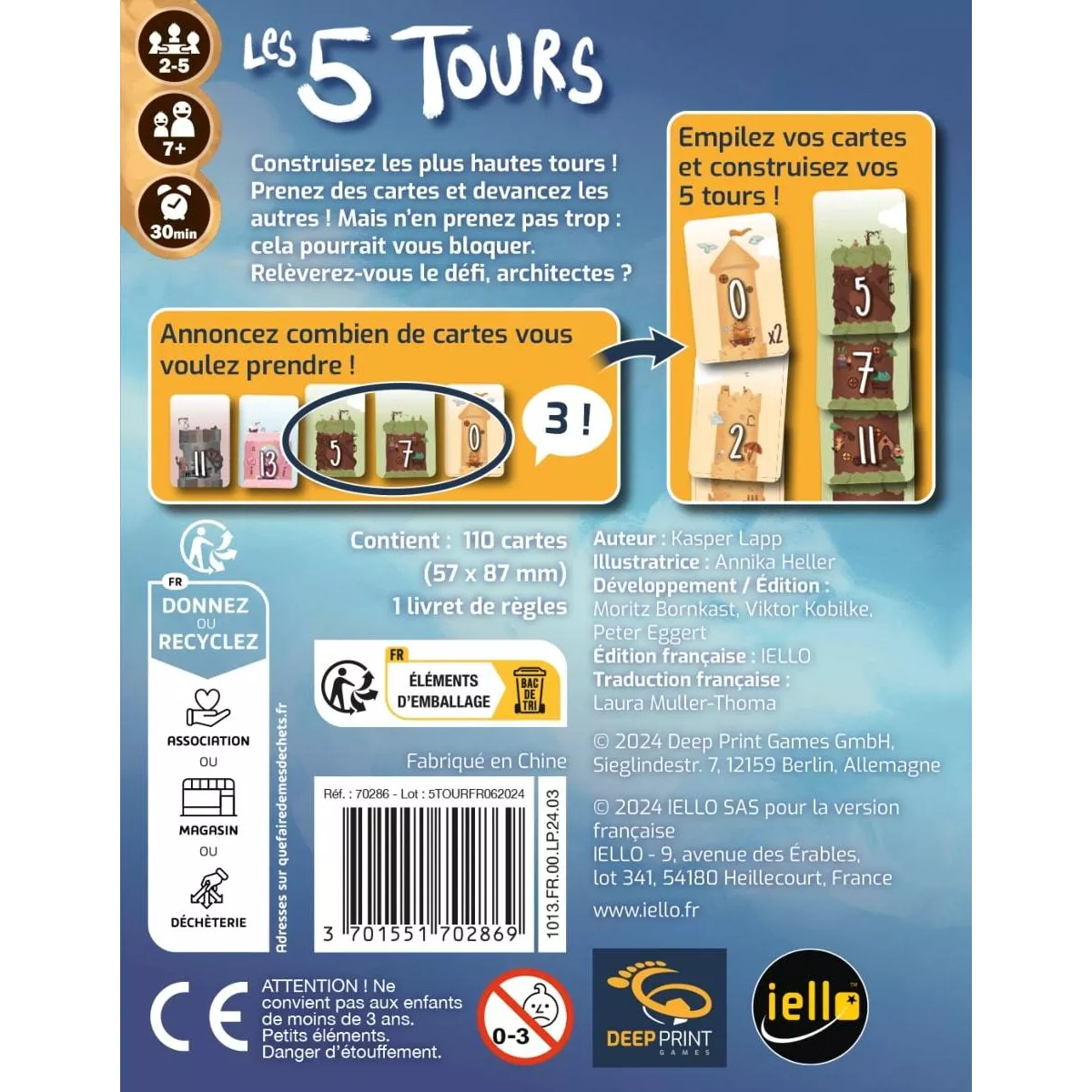 les 5 tours plateau