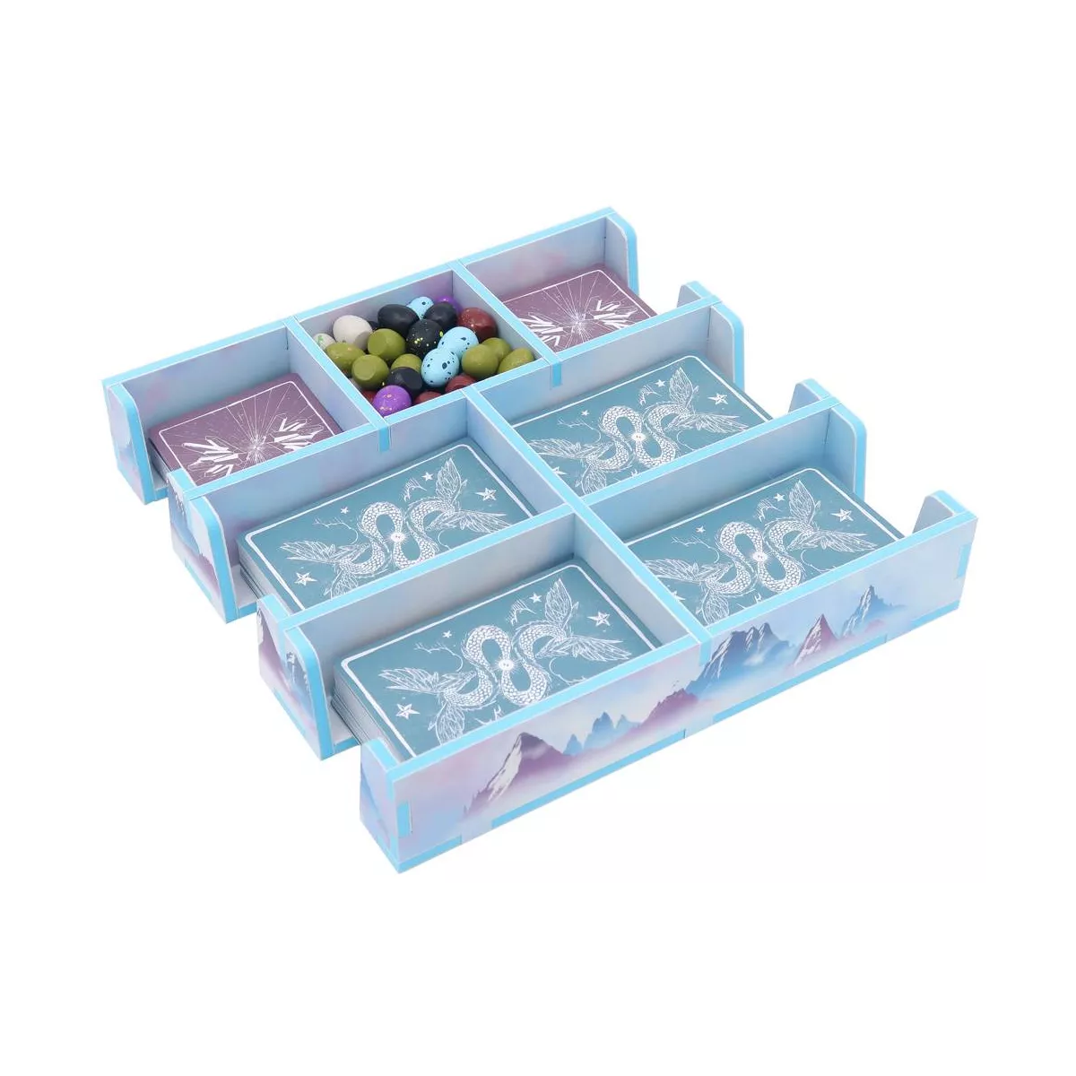 wyrmspan - colour insert - rangement pour boîte folded space exemple 3