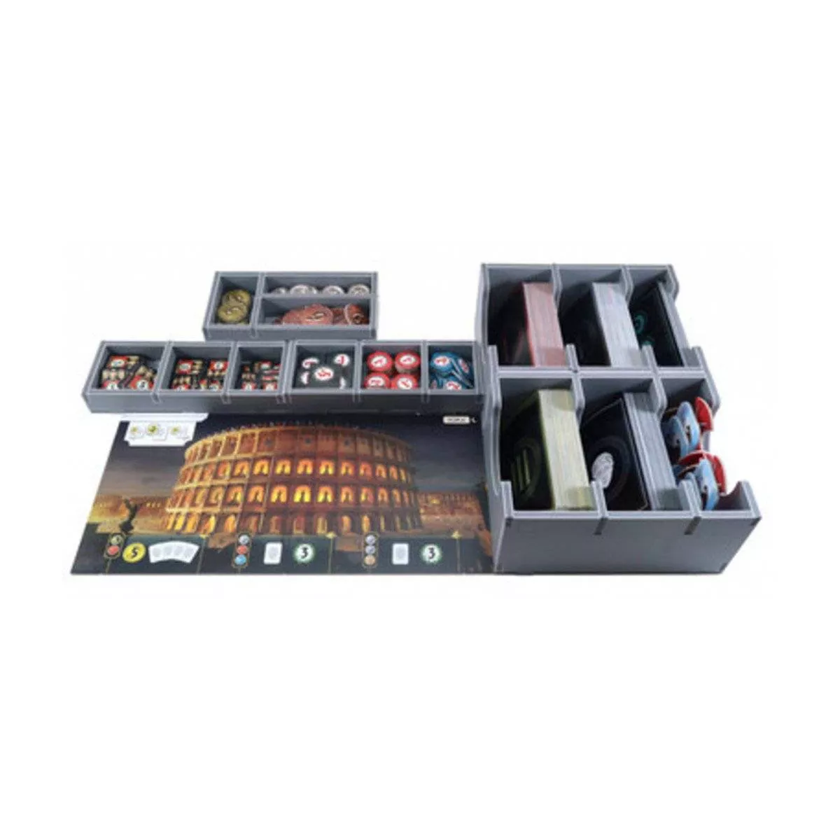 7 wonders second edition - rangement pour boîte folded space exemple 1