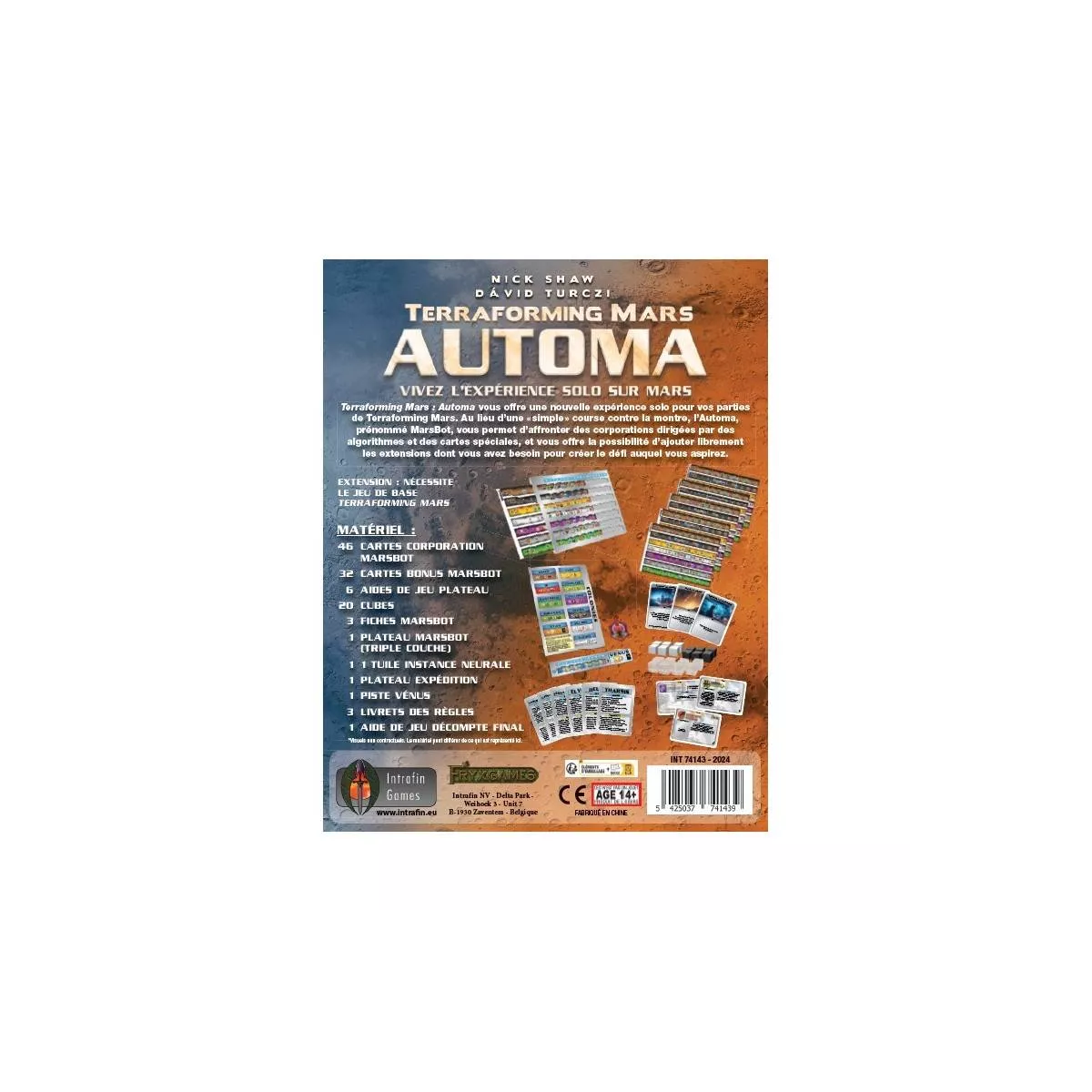 terraforming mars : automa - extension plateau