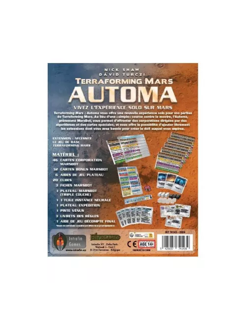 terraforming mars : automa - extension plateau