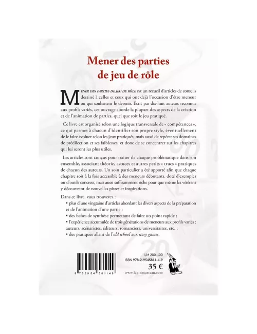 mener des parties de jeu de rôle plateau