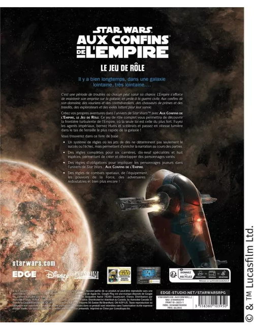 star wars aux confins de l’empire : livre de règles exemple 2