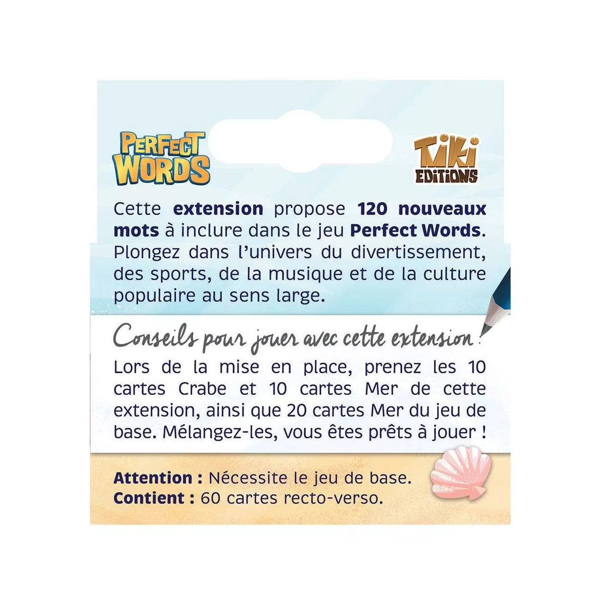 perfect words : divertissement - extension plateau