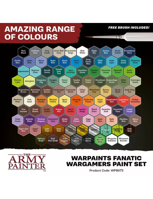 Warpaints Fanatic : Wargamers Paint Set exemple 1