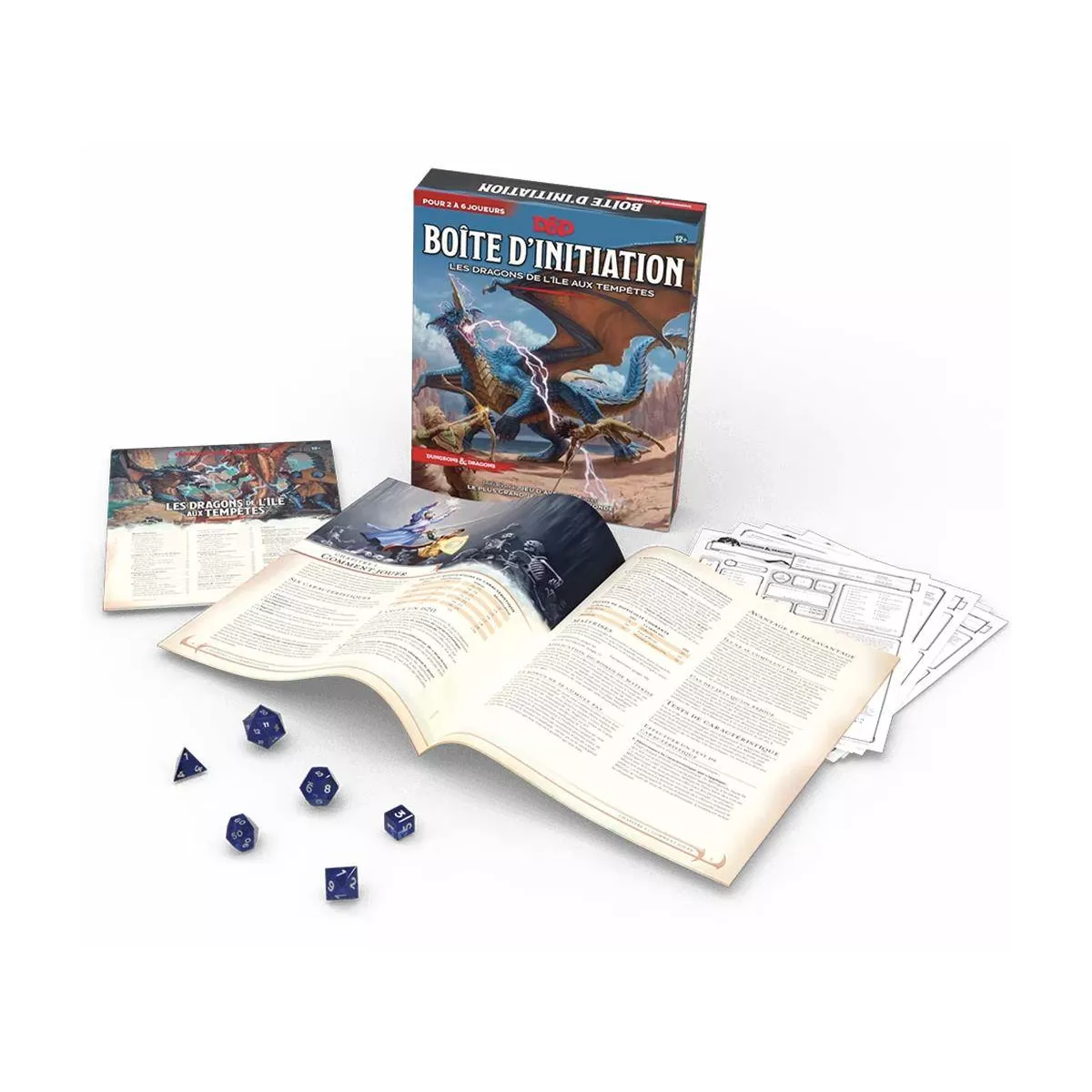 dungeons & dragons 5 : kit initiation - les dragons de l’île aux tempêtes plateau