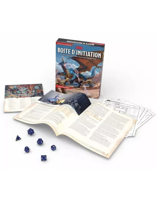 dungeons & dragons 5 : kit initiation - les dragons de l’île aux tempêtes plateau