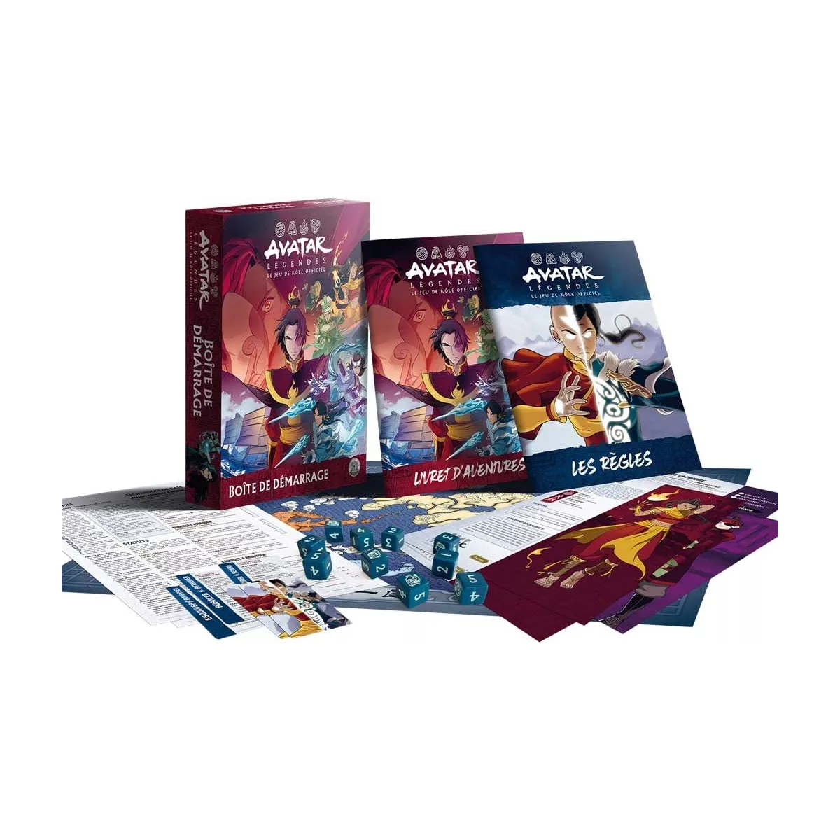avatar légendes : boîte de démarrage plateau