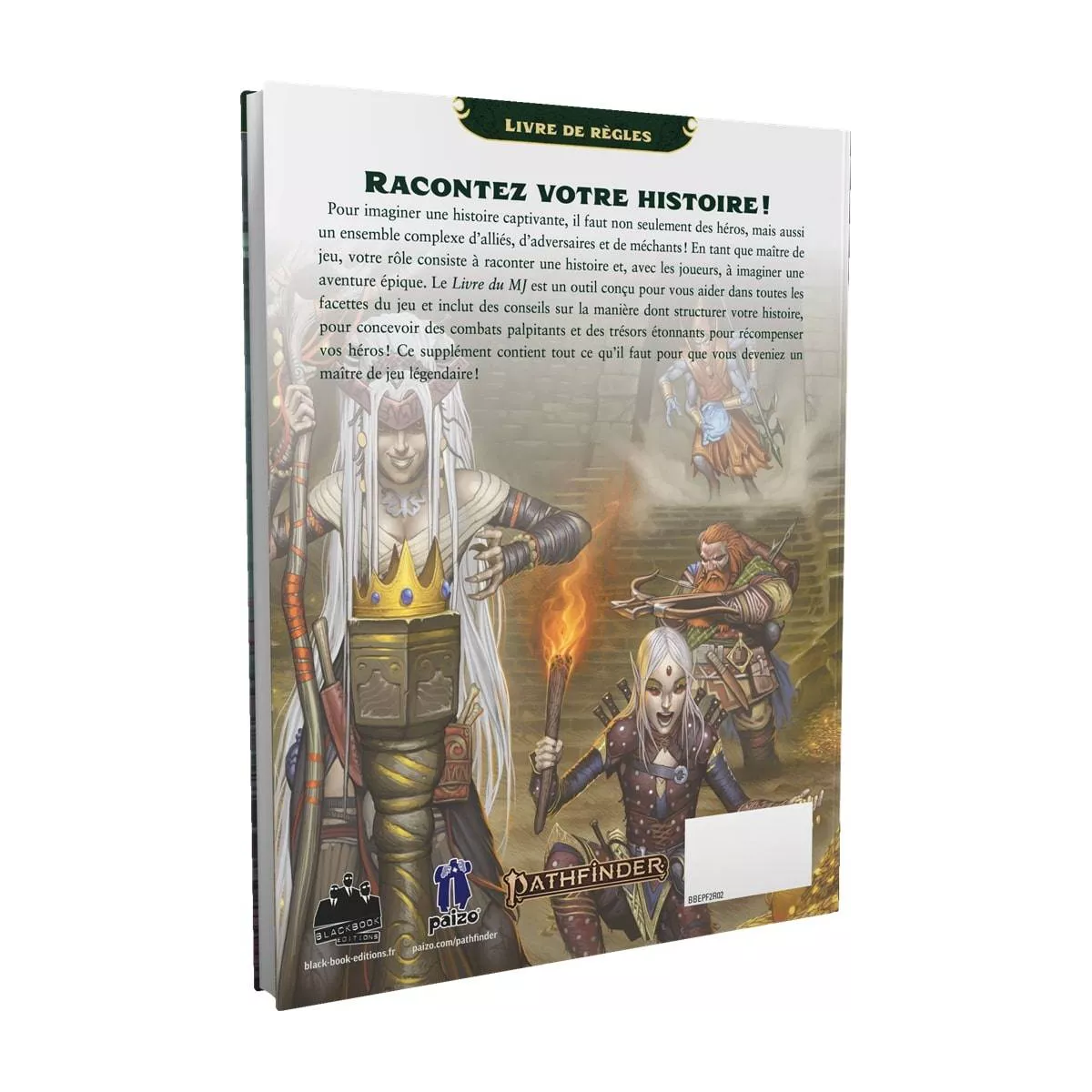 pathfinder 2 : livre du mj version croquis plateau