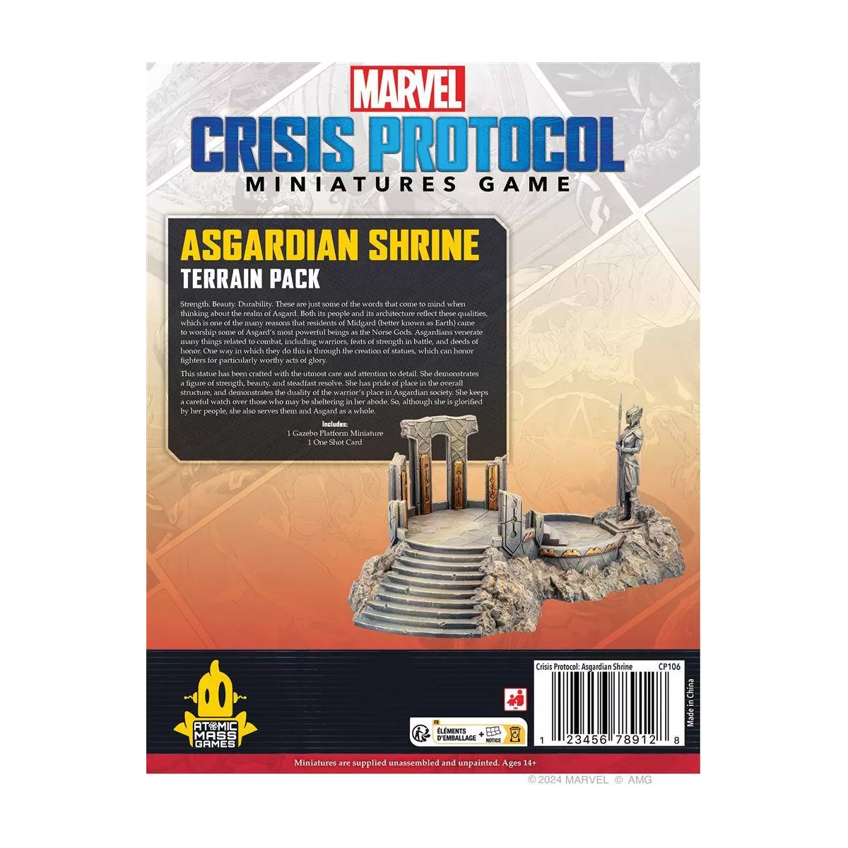 marvel crisis protocol : asgardian shrine - terrain pack exemple 1