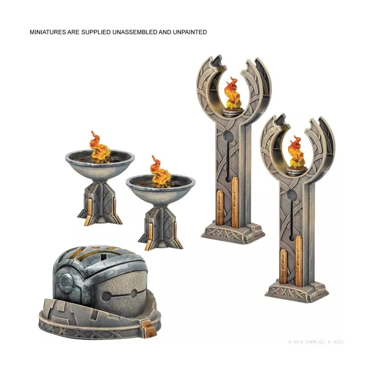 marvel crisis protocol : battle for asgard - terrain pack exemple 1