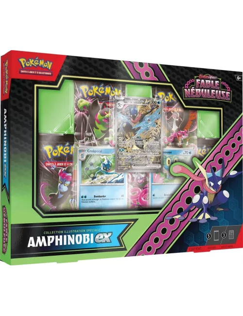 pokémon : coffret illustration spéciale amphinobi ex - ev6.5 boîte