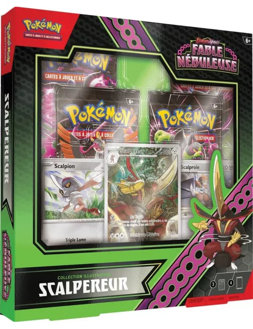 pokémon : coffret illustration scalpereur - ev6.5 boîte
