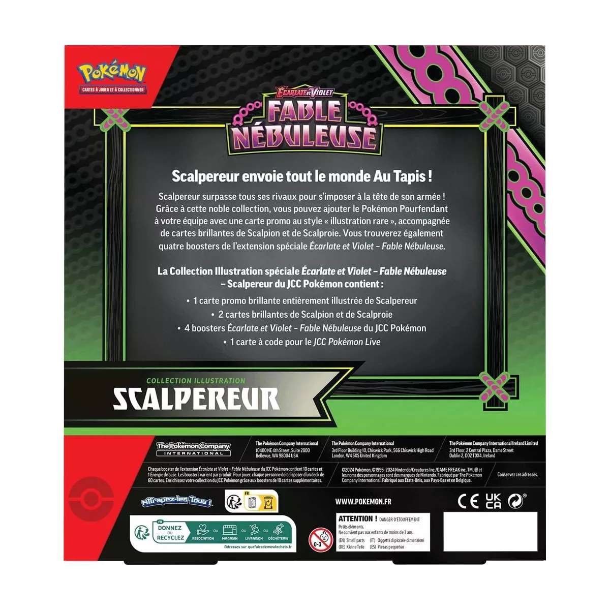 pokémon : coffret illustration scalpereur - ev6.5 plateau