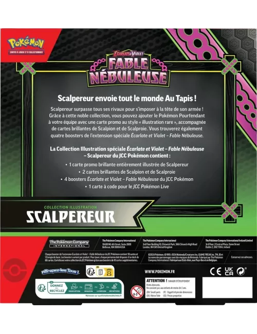 pokémon : coffret illustration scalpereur - ev6.5 plateau