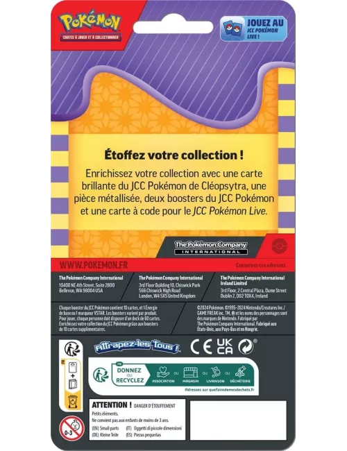 pokémon : pack 2 boosters q2 2024 (checklane) plateau