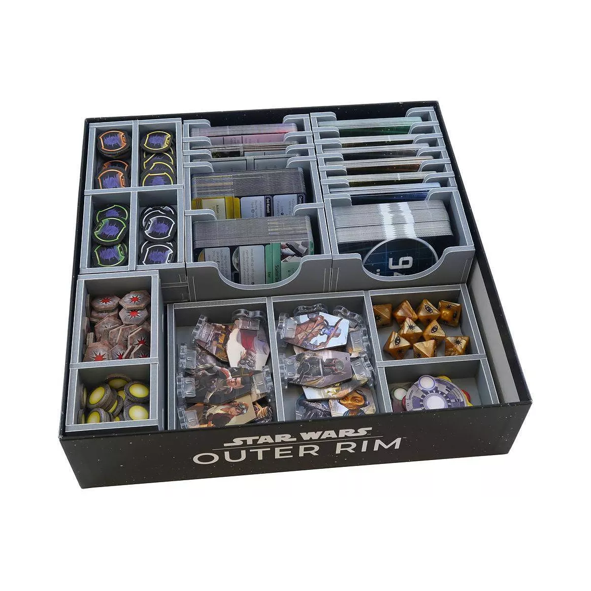 star wars bordure extérieure - rangement pour boîte folded space plateau
