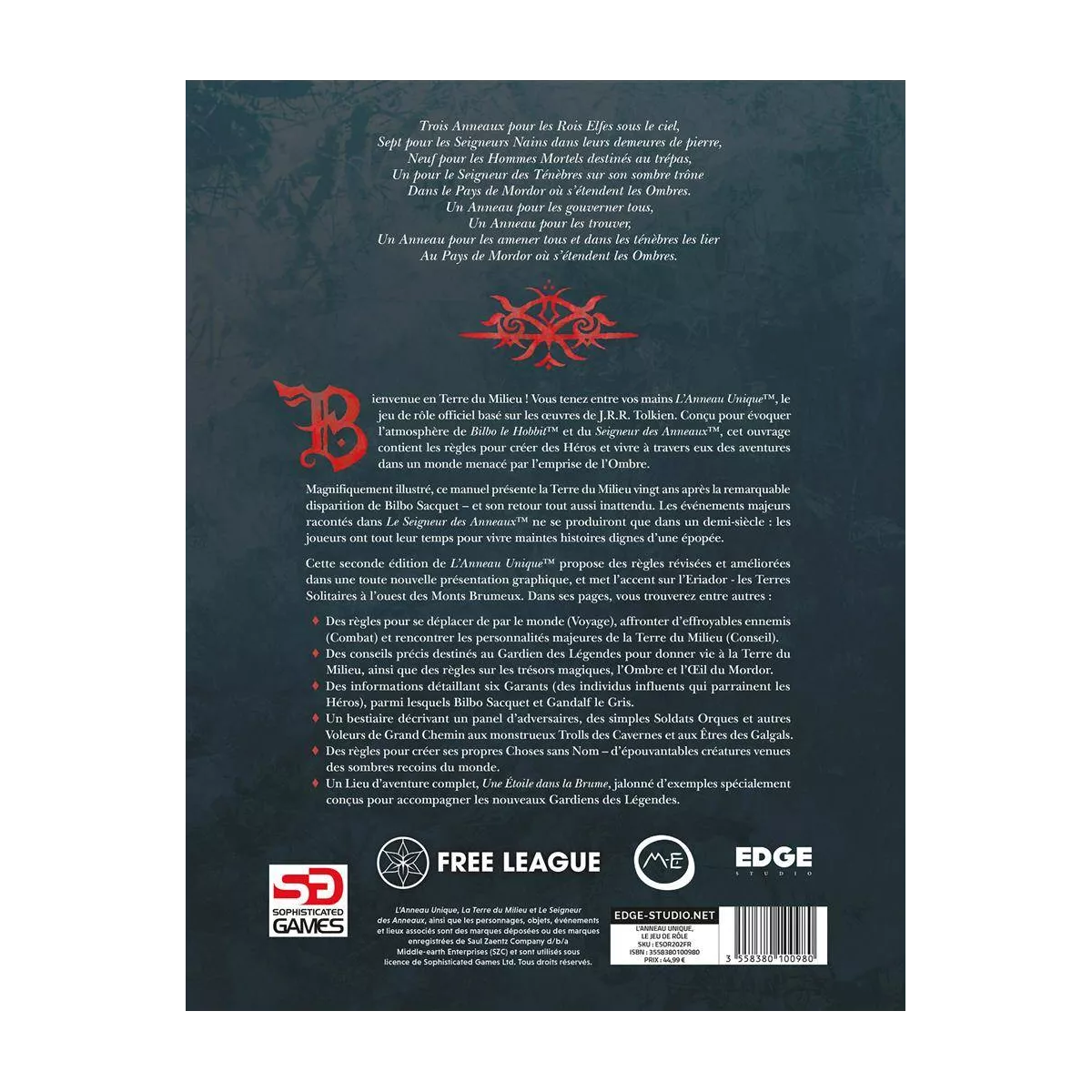 l'anneau unique - livre de base  exemple 1