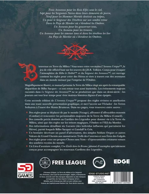 l'anneau unique - livre de base  exemple 1