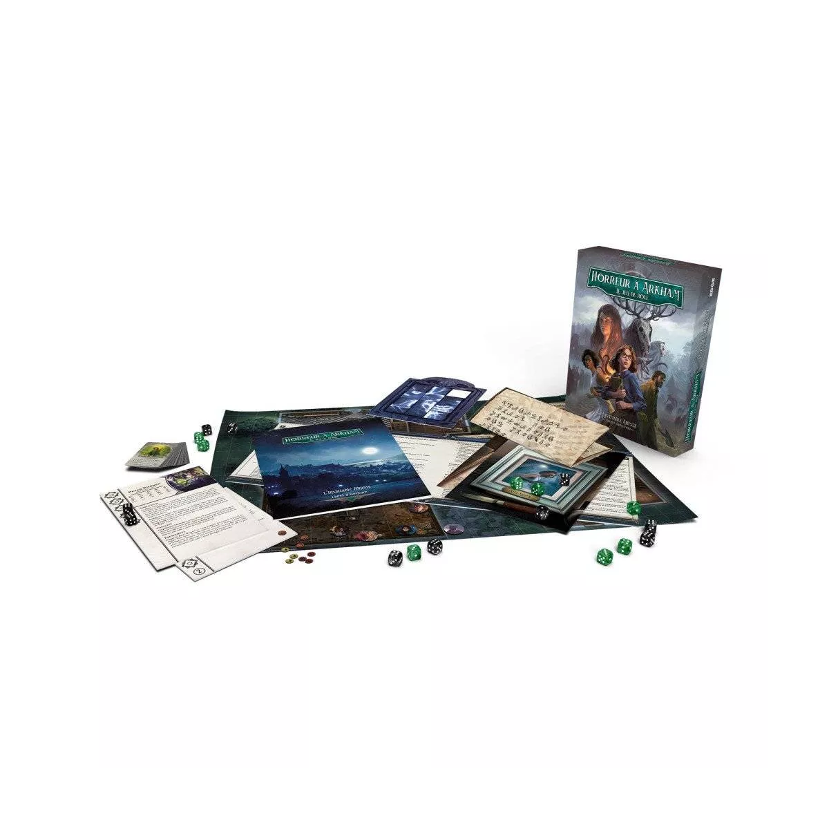 horreur à arkham : le jeu de rôle - l'insatiable abysse plateau