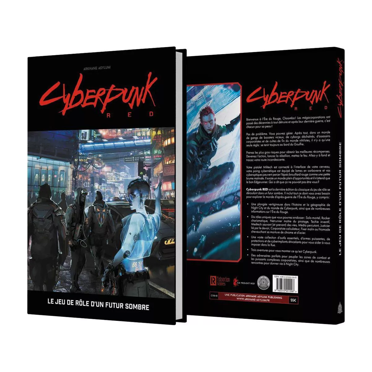 cyberpunk red : le jeu de rôle d'un futur sombre - livre de base plateau