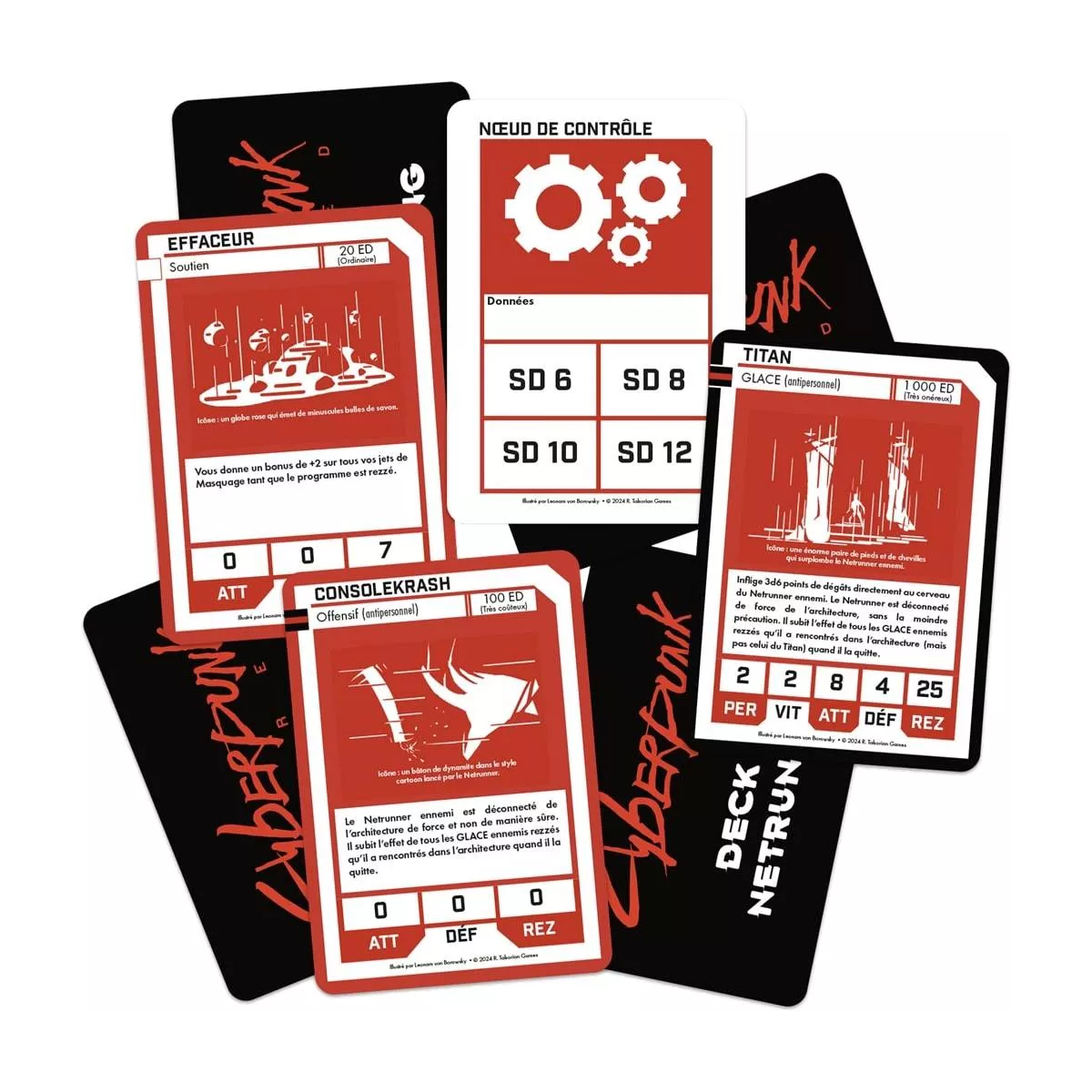 cyberpunk red : deck de netrunning plateau