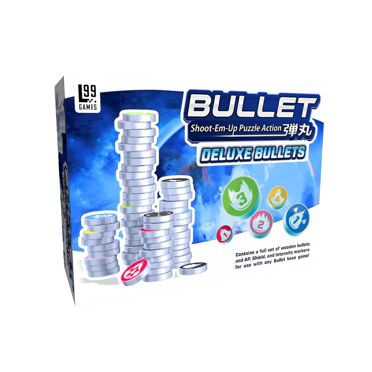 Bullet - Deluxe Wooden Bullets - Accessoires Jeux de société - Ludum.fr