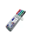 pack de 4 marqueurs lumocolor staedtler effaçables à pointe fine 1.0 mm boîte