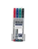 pack de 4 marqueurs lumocolor staedtler effaçables à pointe fine 1.0 mm exemple 1