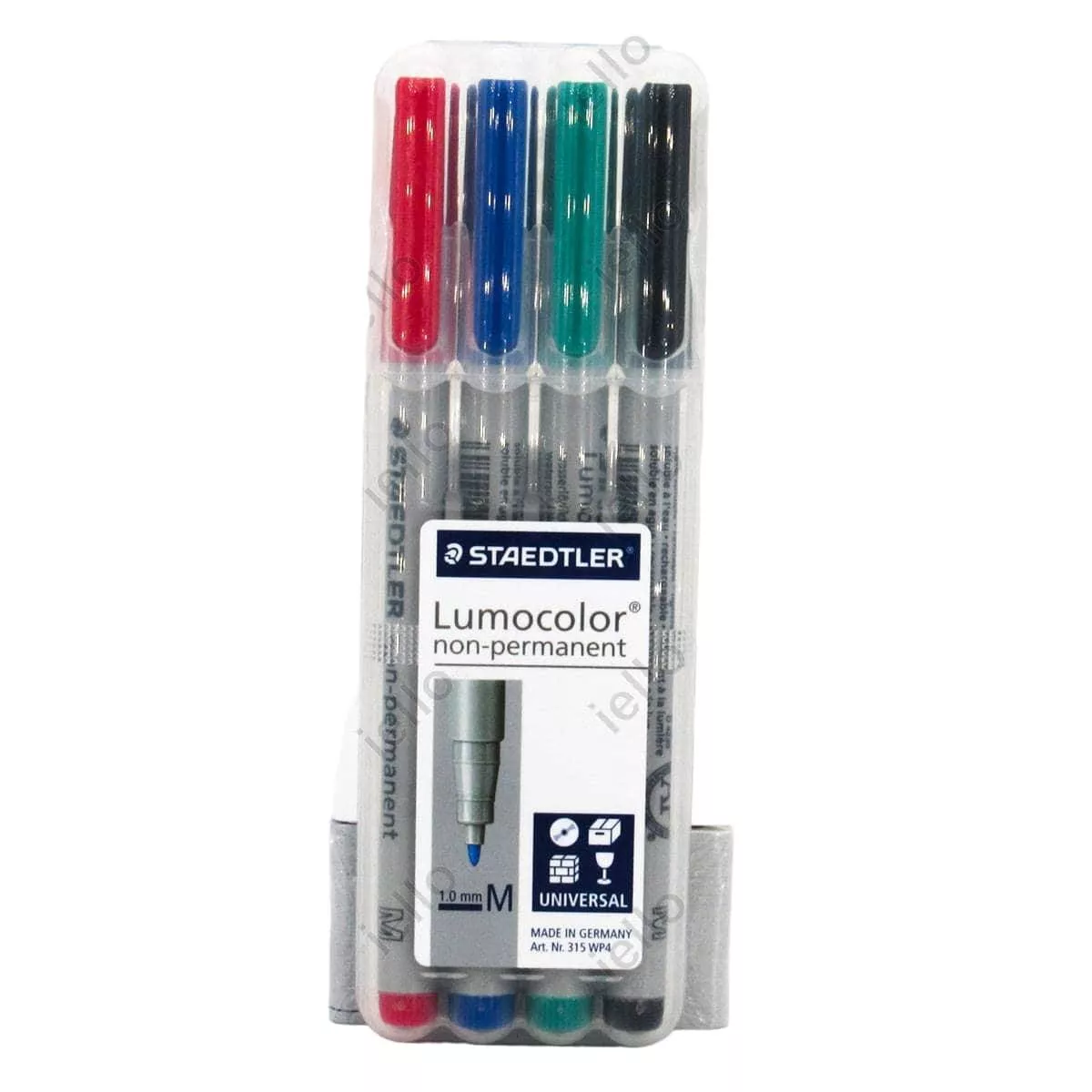pack de 4 marqueurs lumocolor staedtler effaçables à pointe fine 1.0 mm exemple 1