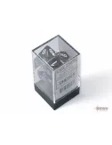 Lot de 7 Dés Transparent Chessex - 10 couleurs disponibles - Accessoires Jeux de Rôle - Ludum.fr
