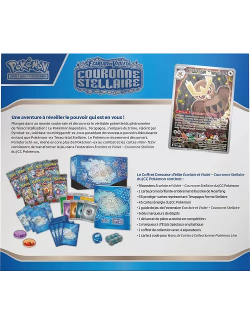 Pokémon : Coffret Dresseur d'Elite - Couronne Stellaire - EV07 