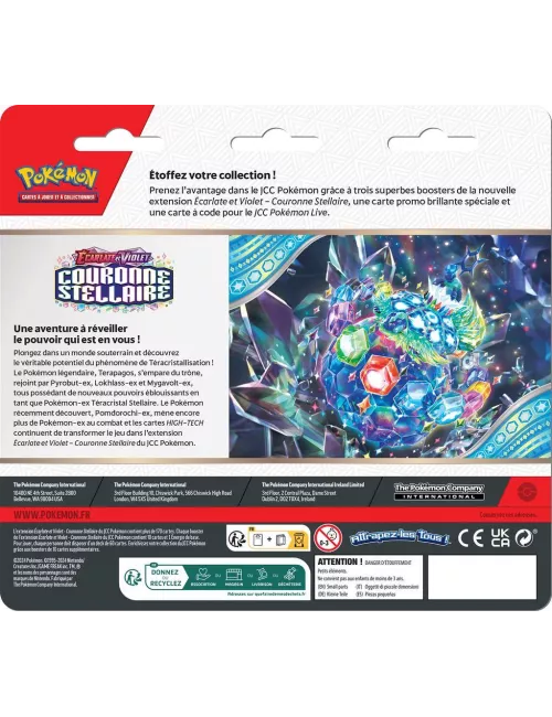 Pokémon : Tripack - Couronne Stellaire - EV07 
