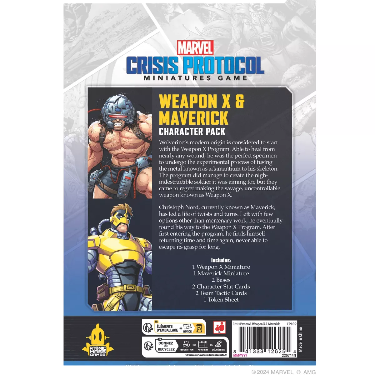 Marvel Crisis Protocol : Weapon X & Maverick - Character Pack - Ludum.fr