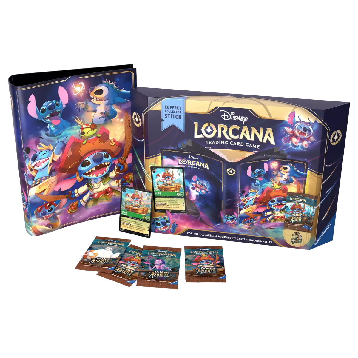 Disney Lorcana : Coffret Collector Stitch - Set 6 La Mer Azurite