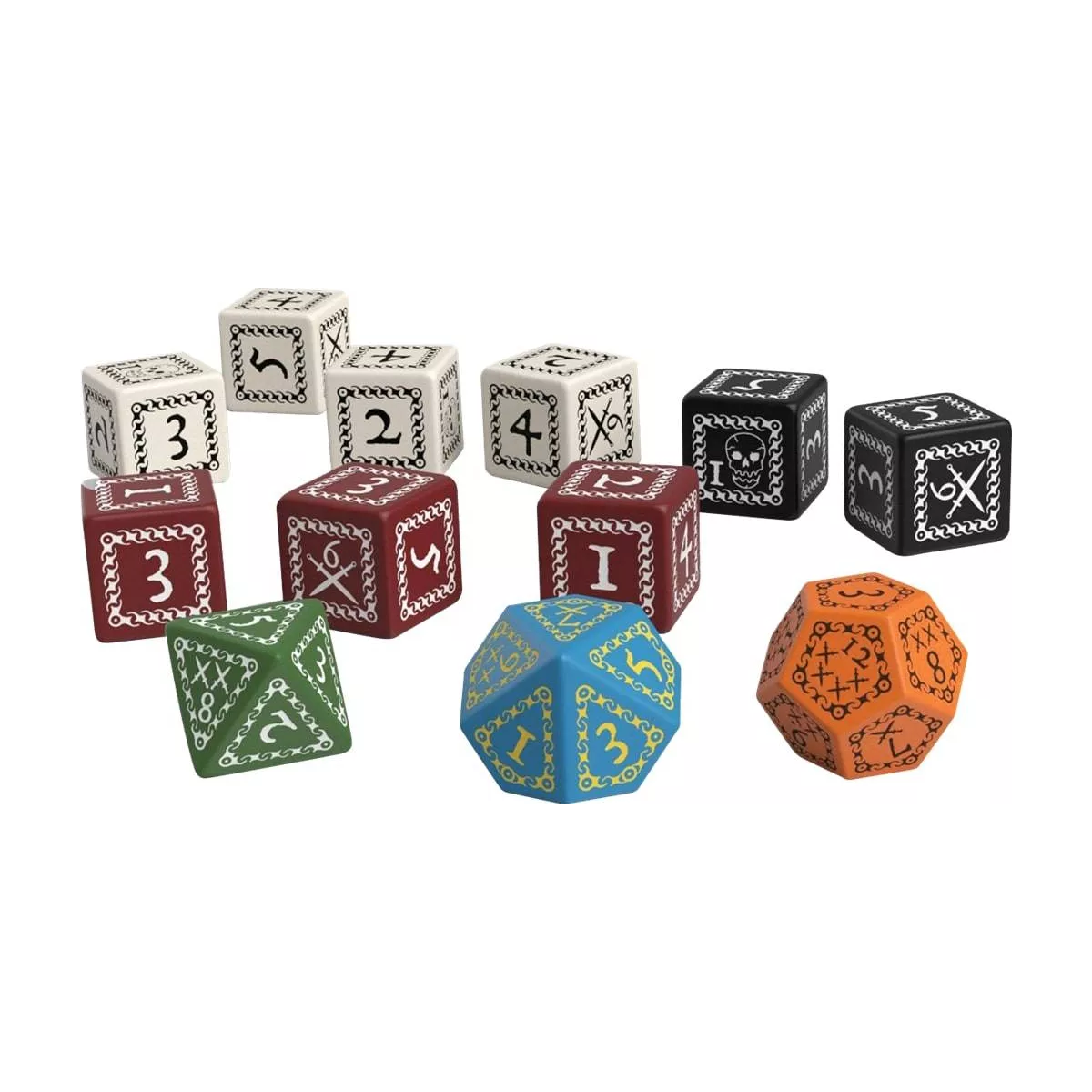 forbidden lands : set de dés plateau
