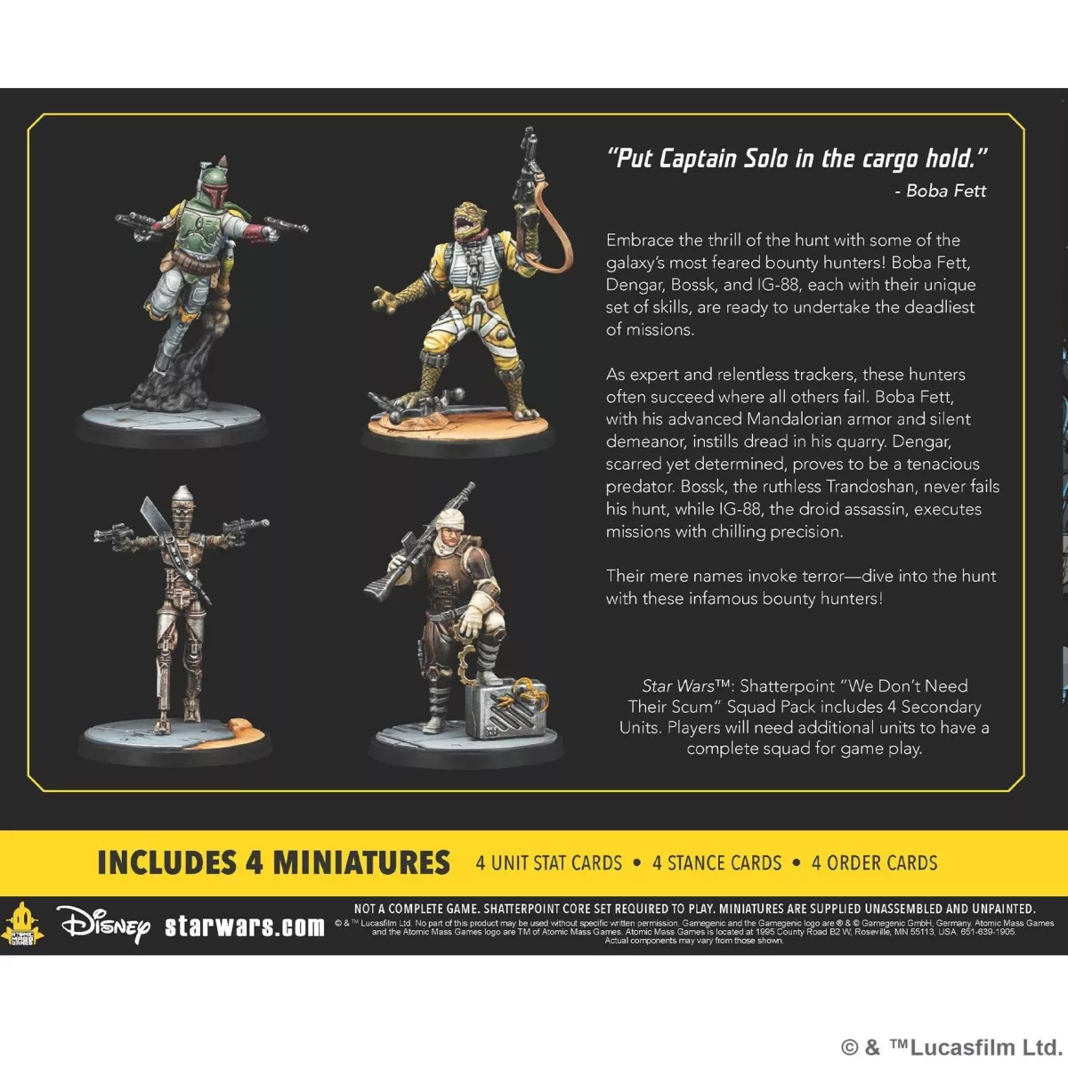 Star Wars : Shatterpoint : We Don’t Need Their Scum Escouade - Extension 