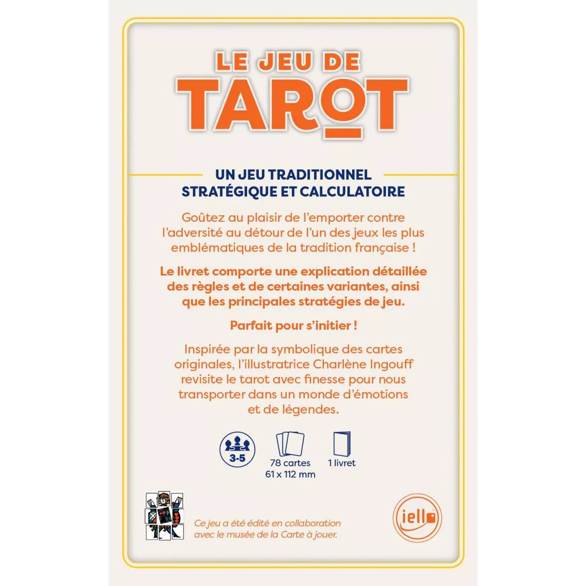 tarot : charlène ingouff - cartes traditionnelles iello cartes à jouer