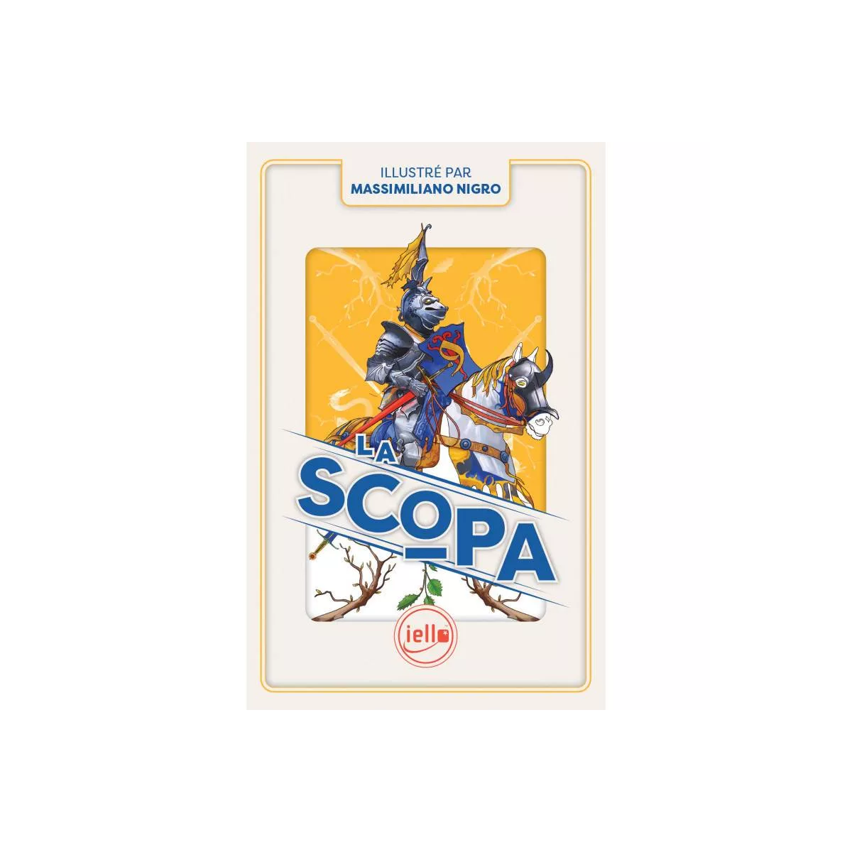 scopa : massimiliano nigro - cartes traditionnelles iello cartes