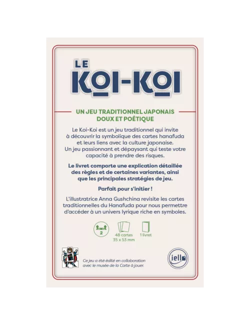 koï-koï : anna gushchina - cartes traditionnelles iello cartes à jouer