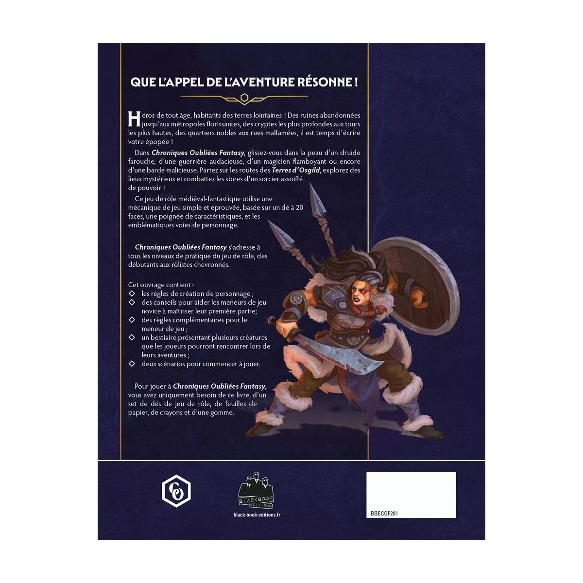 chroniques oubliées fantasy 2ème édition : livre des règles plateau