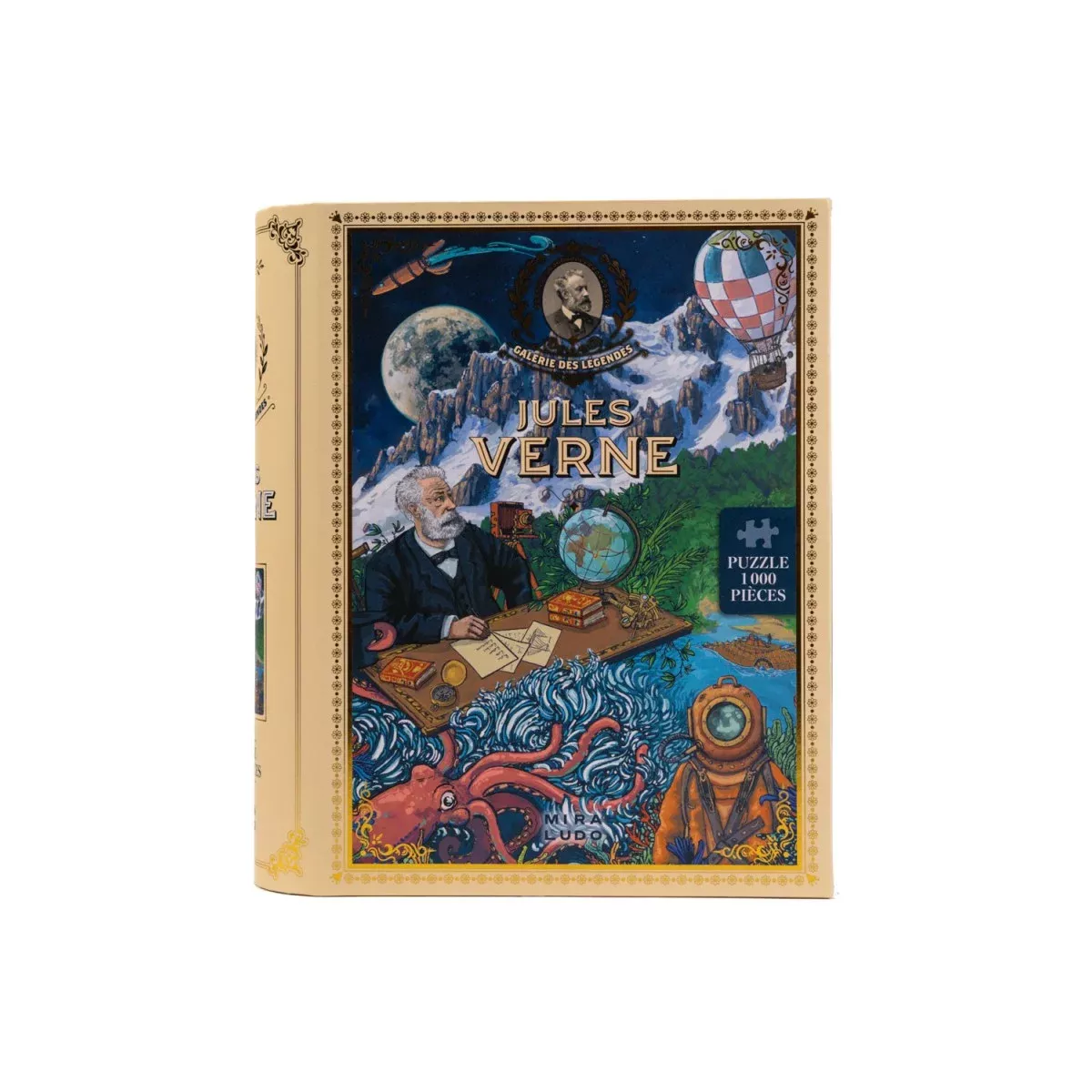 Puzzle La galerie des Légendes : Jules Verne - 1000 pièces - Puzzle - Ludum.fr
