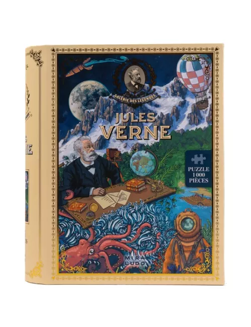 Puzzle La galerie des Légendes : Jules Verne - 1000 pièces - Puzzle - Ludum.fr