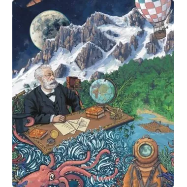 Puzzle La galerie des Légendes : Jules Verne - 1000 pièces